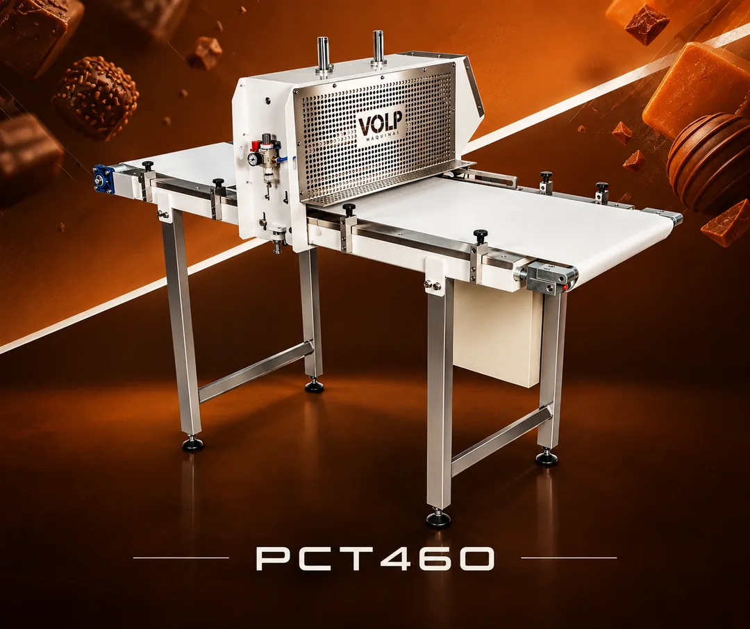 Máquina Volp PCT460 em ambiente de apresentação
